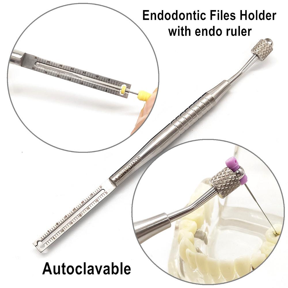 Держатель стоматологических эндодонтических файлов, захват для ручных файлов, машина для файлов корневых каналов, вращающийся держатель файлов с эндо-линейкой