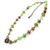 Les Trésors De Lily [J2005] - Green 'Mineralia' Designer Necklace