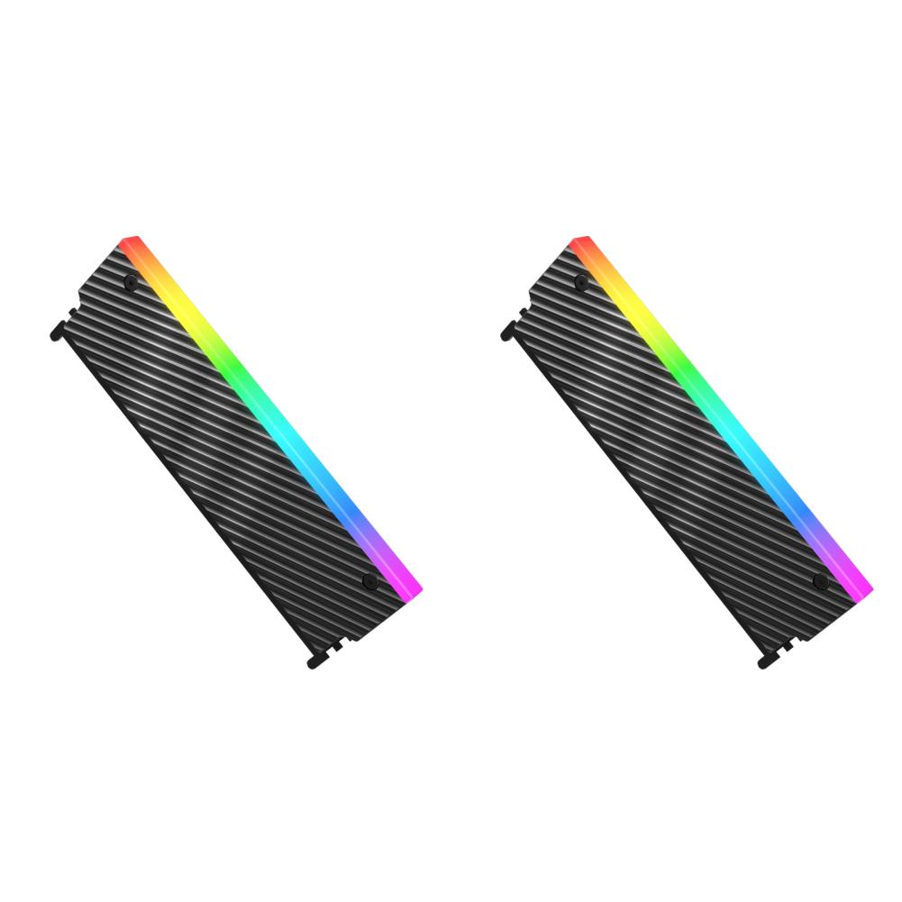 5V 3PIN ARGB DDR Heatsink Aura Sync PC Memory Cooling Vest with Thermal Silicone Pad for DDR2 DDR3 DDR4 DDR5 Desktop PC Memory