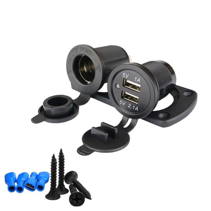 Автомобильная розетка прикуривателя 12 В с двойным зарядным устройством USB Установка автомобильной розетки