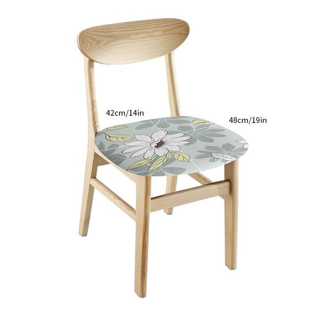 6 шт., чехлы на стулья с принтом, эластичные чехлы на сиденья, съемные и моющиеся, эластичные чехлы для банкетов, отелей, столовой