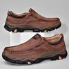 Комфортная мужская походная обувь для активного отдыха, модная мягкая классическая обувь для вождения, нескользящая обувь для ходьбы, повседневные мокасины из натуральной кожи