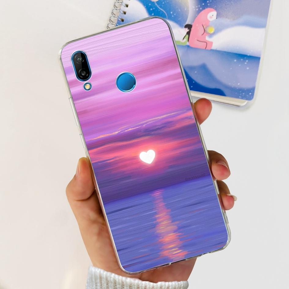 Чехол для Huawei P20 Lite Чехол Милый Астронавт Мультяшный Тонкий Прозрачный Мягкий Силикон Задняя Крышка Телефона Для Huawei P20Lite ANE-LX2 Funda
