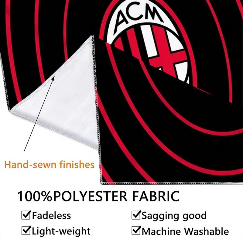 Настенный гобелен AC Milan Эстетичное настенное панно Печатное тканевое одеяло Декоративные гобелены для спальни гостиной Домашний декор