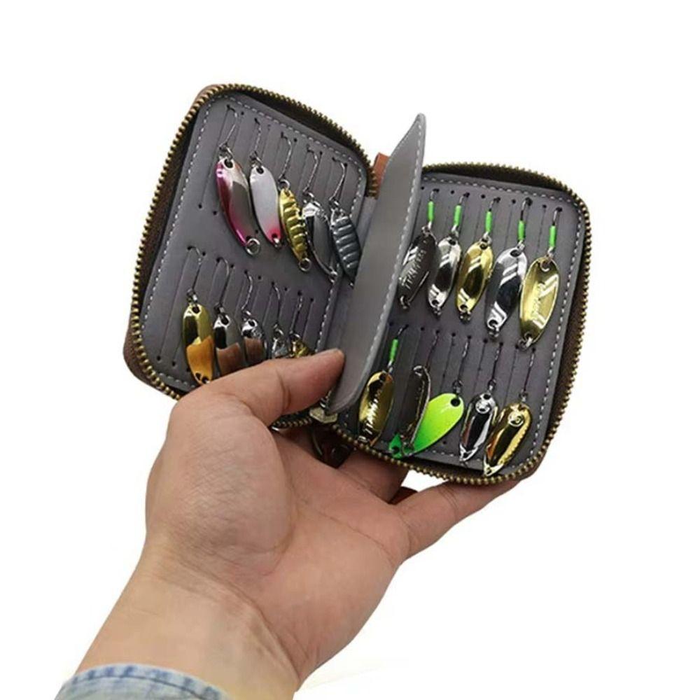 Чехол для переноски Кошелек для приманок Сумка для приманок Хранение приманок Сумка для рыбалки Сумка для джиг-спиннеров Рыболовные аксессуары
