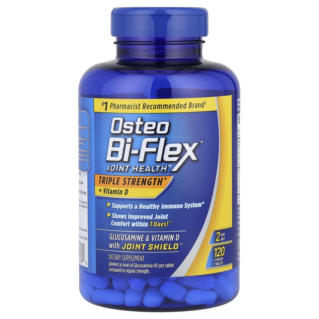 Osteo Bi-Flex Joint Health, Triple Strength + Vitamin D, 120 Coated Tablets