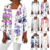 Women's Casual Fashion Retro Printed Lightweight Medium Length Jacket Cardigan