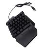 Одноручная игровая клавиатура с RGB-подсветкой, 35 клавиш, эргономичная, USB, портативная, проводная, с подставкой для запястья