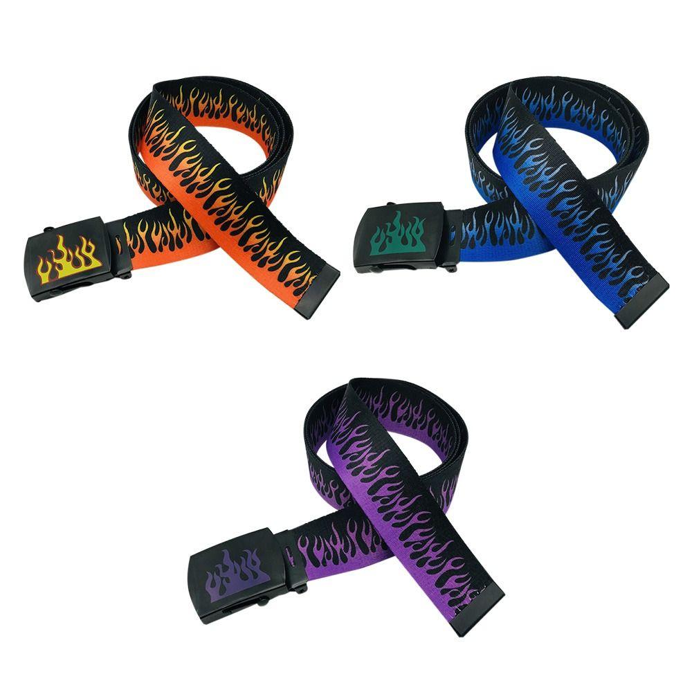 Casual Jeans Simple Hip Hop Belt Automatic Buckle Waistband Waist Band Canvas Strap