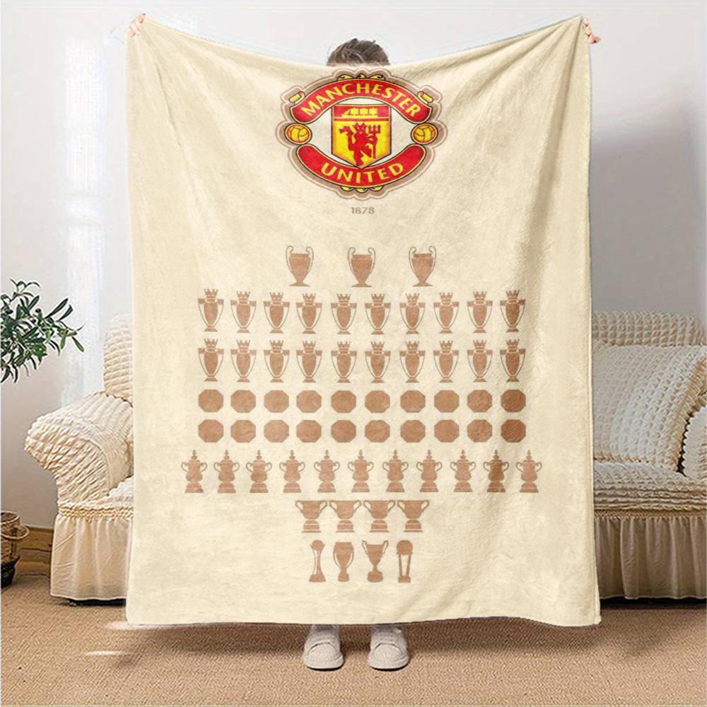Manchester Blanket Soft Warm Cozy Perfect for Office Chair Chair Seaside for All Occasions Playful Design Gift for Travel Home Birthdays