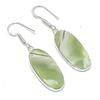 Натуральный швейцарский зеленый опал драгоценный камень 925 стерлинговое серебро ювелирное изделие серьга 1,97" AEE-10905