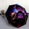 1pc Kamado Nezuko & Kamado Tanjirou Automatic Open/CloseUmbrella-CuteUmbrella with Cute Design, Portable 3-Fold Compact Umbrella for Men & Women, Vale