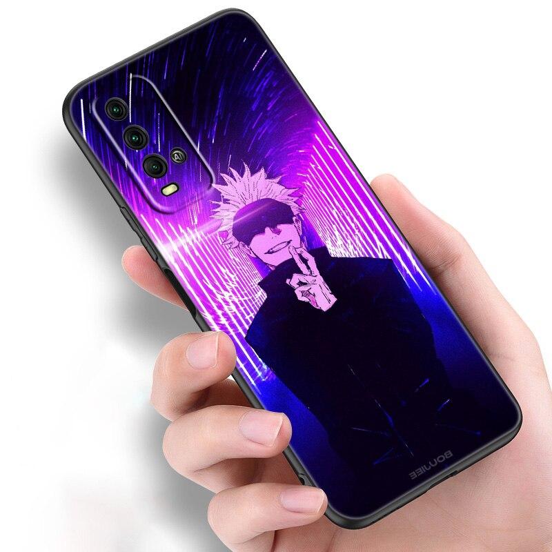 Силиконовый чехол для телефона с аниме Jujutsu Kaisen Satoru Gojo для Xiaomi Redmi Note 11 10 9 8 Pro 11T 10T 10S 9S 8T 9 9A 9C 9T