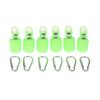 6Pcs New Squid Jig Bait Protector Kit Webfoot Octopus Egi Hook Cover Cuttlefish Umbrella Lure Cap With Carabiner Sea Accessories