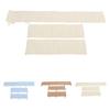 3pcs Cotton Crib Bumper Anti Collision Soft Guard Washable Crib Safe Teething Protector for Cot