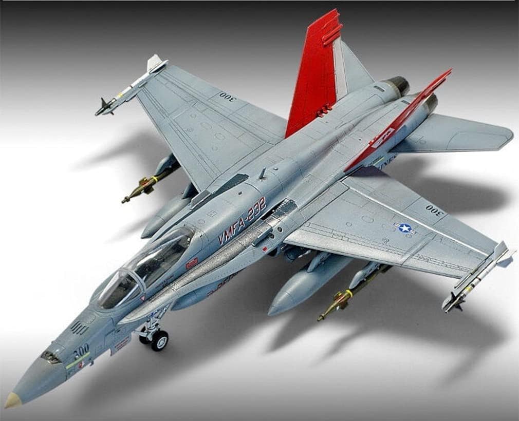 Academy 1/72 Scale US Marine Corps F/A-18A+ VMFA-232 Red Devils Plastic Model Kit 12520