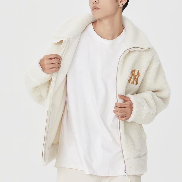 MLB New York Yankees Jacket Unisex Cream 3AFDB0326-50CRS