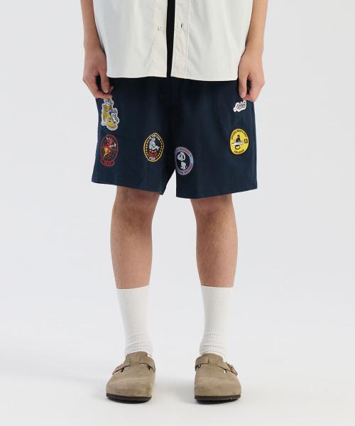 ALPHA INDUSTRIES Patched Jersey Shorts Replica Blue