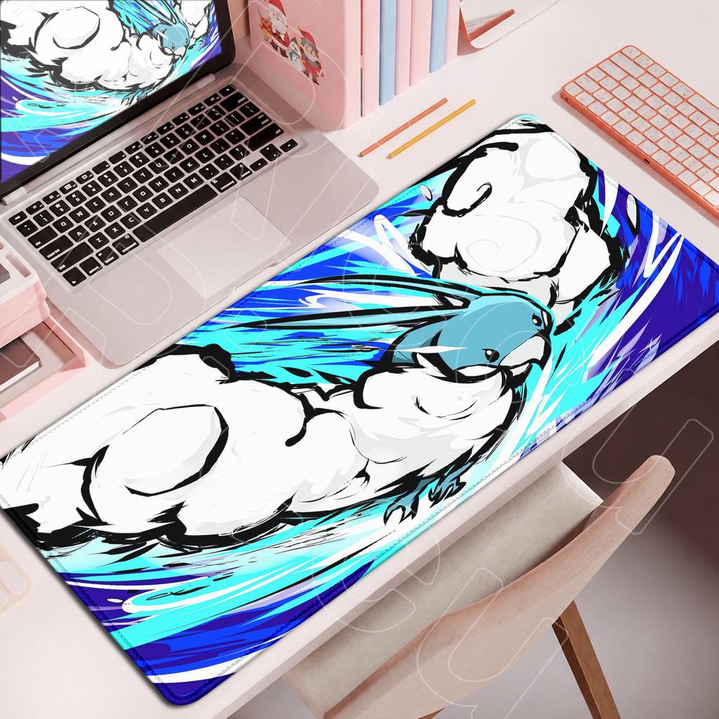 Hot Anime P-Pokemon Laptop Keyboard Mats Non-slip PC Gaming Accessories Kawaii Blue Swablu Mouse Pad Computer Office Cabinet Rug
