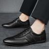 Модные мужские туфли-оксфорды из натуральной кожи 2024 года, универсальная мужская повседневная обувь, высококачественные удобные мужские кроссовки, мужская обувь для вождения