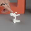 Декоративный дверной упор, без заусенцев, устойчивый 3D-печатный упор, цельнолитой упор-фигурка пинающего человека, дизайн защищает стены и мебель