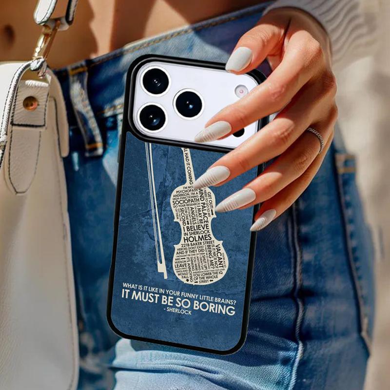 Музыкальные ноты Скрипка Классический мягкий Чехол для телефона Для iPhone 17 Air 14 15 13 12 Max Чехол Для Apple 16e 11 Pro Max Plus Coque