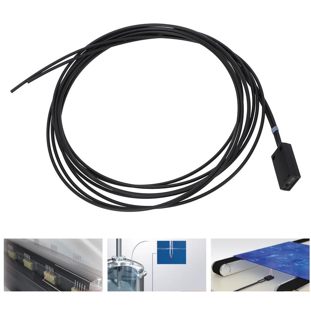 Optic Sensor 0‑210mm Detection Distance Flexible Cable Area Reflection Optical Probe Sensor TP‑11C