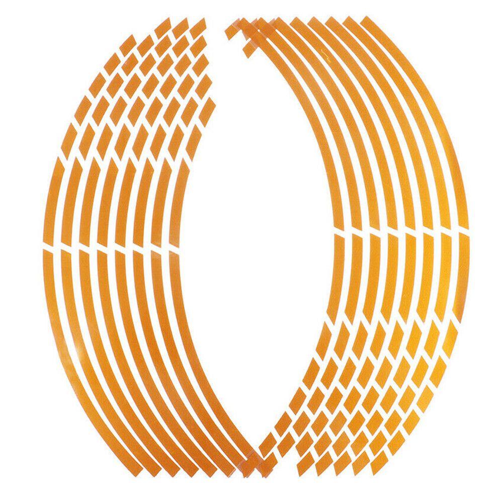 Auto Personality Wheel Decoration Wheel Sticker Reflective Rim Tape Tire Strips Motorbike Decals