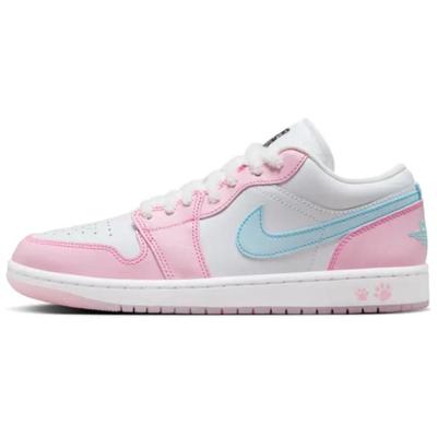 1 Низкий Розовый Печать Лапы Женские Jordan HM3706-141