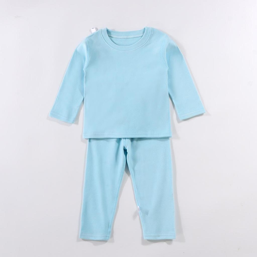 Детский бесшовный термофлисовый комплект нижнего белья - Теплая осенняя одежда для мальчиков и девочек