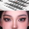 3D Fox Eye False Eyelashes Dramatic Volume Eye Extension Beauty Single Cluster Eyelashes Women