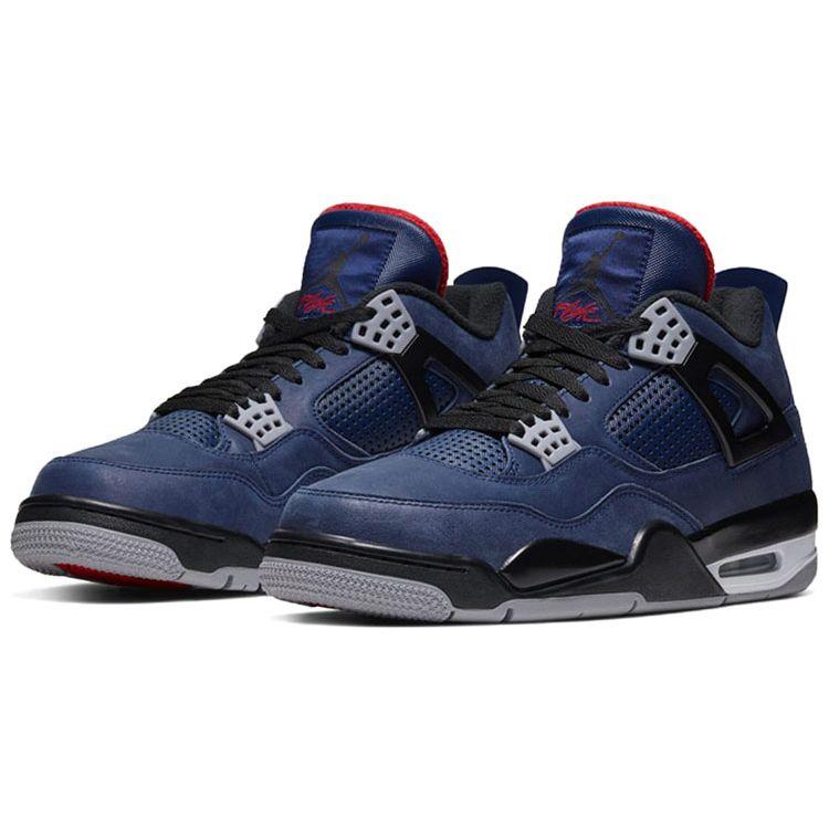 Air Jordan 4 Retro Winter Loyal Blue Мужские кроссовки Белый Habanero-Красный Черный CQ9597-401