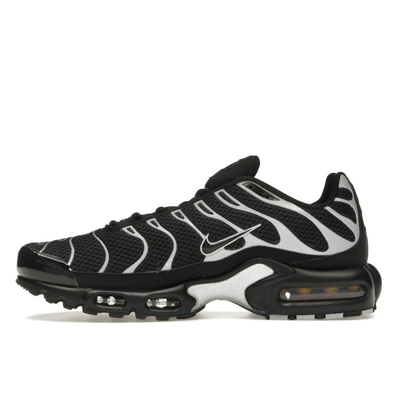 Nike Air Max Plus Premium Black Metallic Silver Unisex Sneakers HQ3029-001