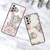 Cute Dumbo Cartoon For Samsung A53 A52 A33 A32 A51 A71 A21S A13 A73 A50 A22 A23 A03 A72 A54 A12 5G Black TPU Phone Case