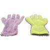 BokWin 2-Pack Car Wash Mitt Scratch Free, 5-Finger Microfiber Wash Mitts, Car Interior Exterior Cleaning Gloves, Auto Chenille Washing Sponge Kits