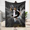 Ronaldo's Number Seven Glory Blanket Ultra-Soft Suitable for Bedding Couch Bed Four Seasons Multipurpose Modern Style