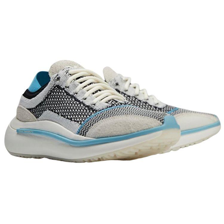 adidas Y-3 Qisan Knit Orbit Серо-Синие Кроссовки Унисекс Off-White FZ6399