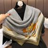 90 * 90cm New Square Scarf Multi Functional Decorative Fashion Scarf Dual Purpose Shawl Wear Sunscreen Winter Warmth