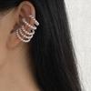 Жемчужное многослойное кольцо клипса на козелок нишевые серьги с персонализированным дизайном легкая роскошь высококлассные модные серьги женские