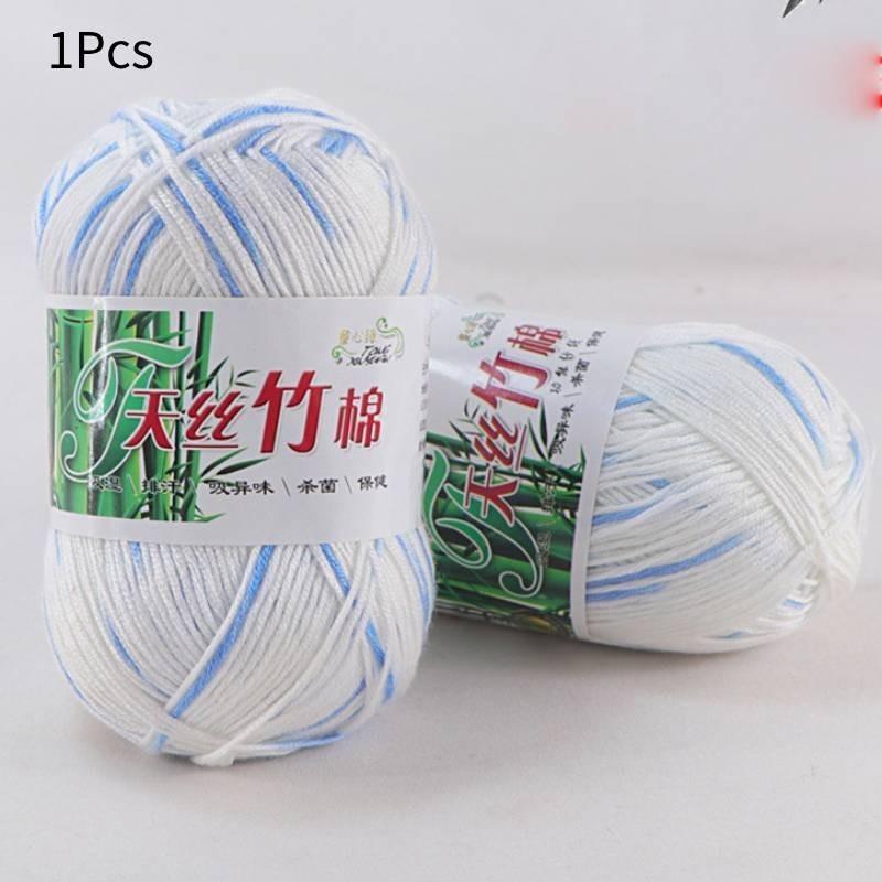 Organic Bamboo Charcoal Milk Cotton Yarn For Baby Crochet And Diy Knitting