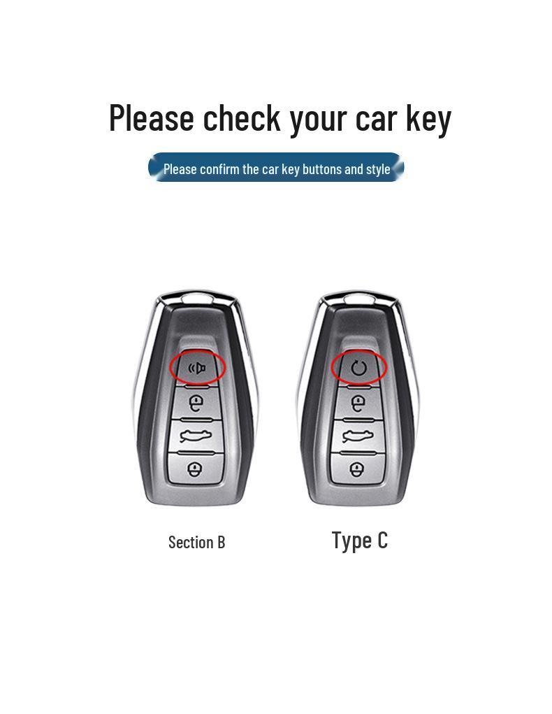 Geely Xingyue L, Boyue Pro, Xingrui, Emgrand GL, Vision X3/X6, Чехол для ключа автомобиля Panda