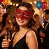 Mysterious Venetian Style Eye Masque Bling Rhinestone Masquerade for Women, Sparkly Party Half Comfortable Prom Women Face Halloween, Mardi Gras, Ball