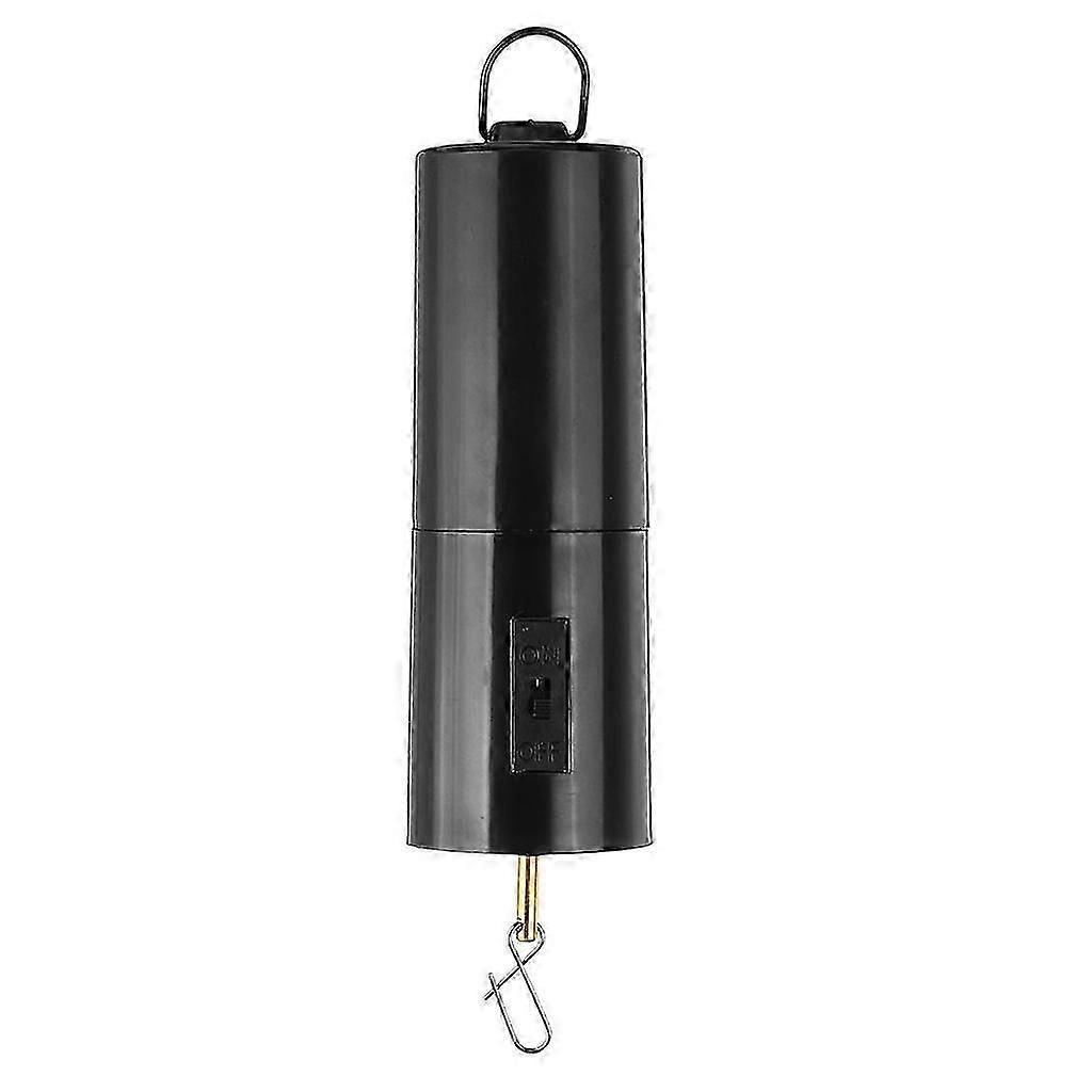 Black Wind Chime Battery Electric Motor Garden Decor Accessoy Turn
