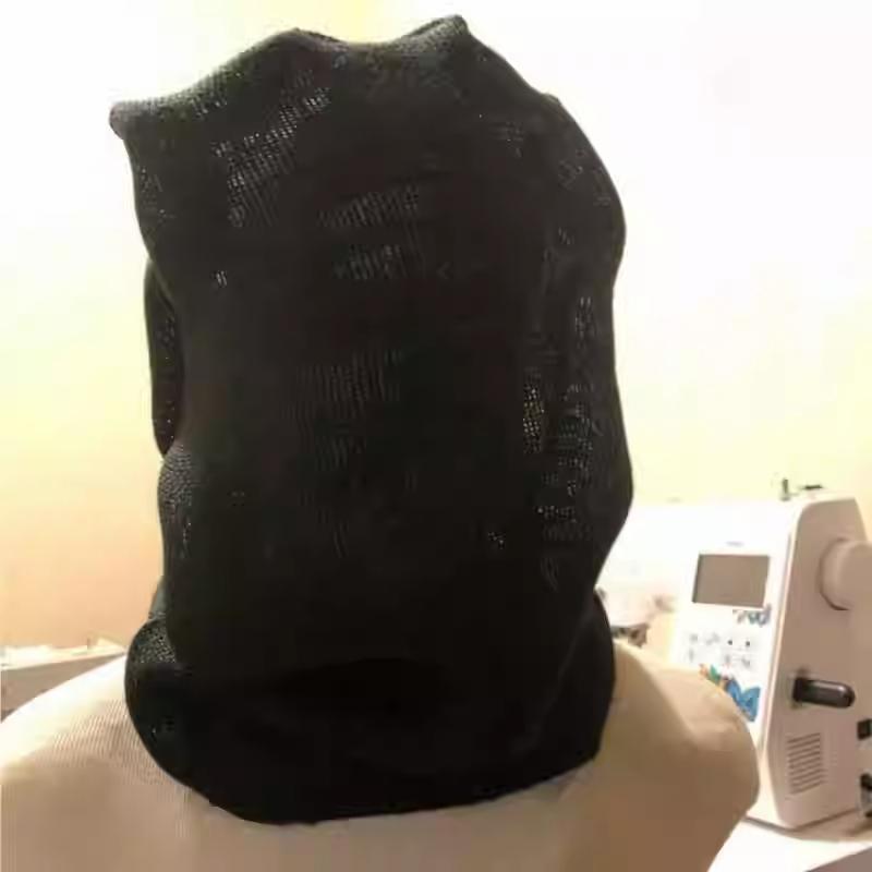 Linen Full Face Balaclava Mask Breathable Halloween Horror Cosplay Mask Personality DJ Rock Hip Hop Head Cover Hat