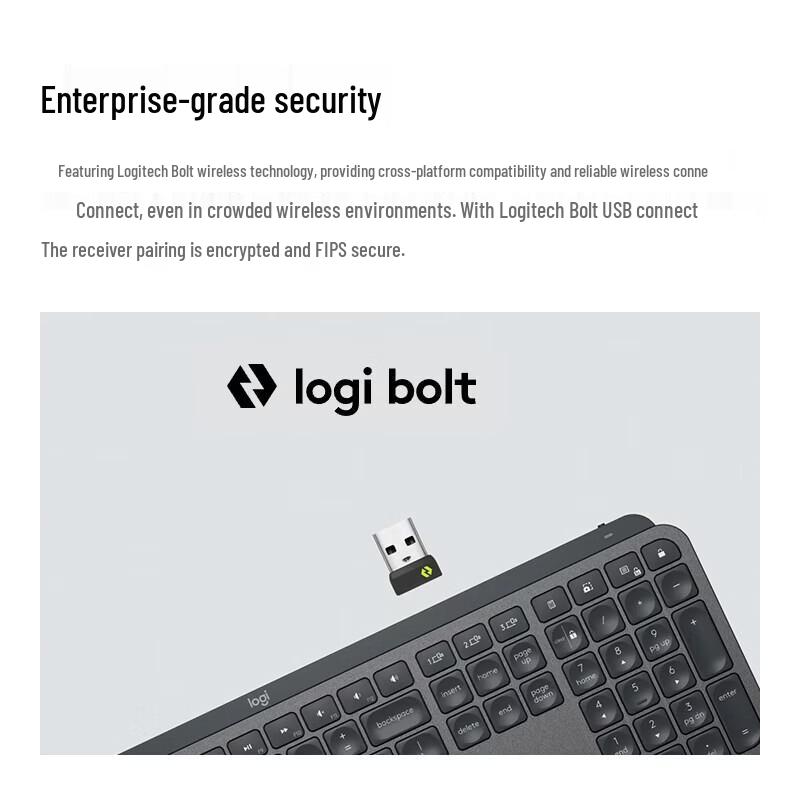 Logitech Беспроводная Bluetooth-клавиатура MX Keys