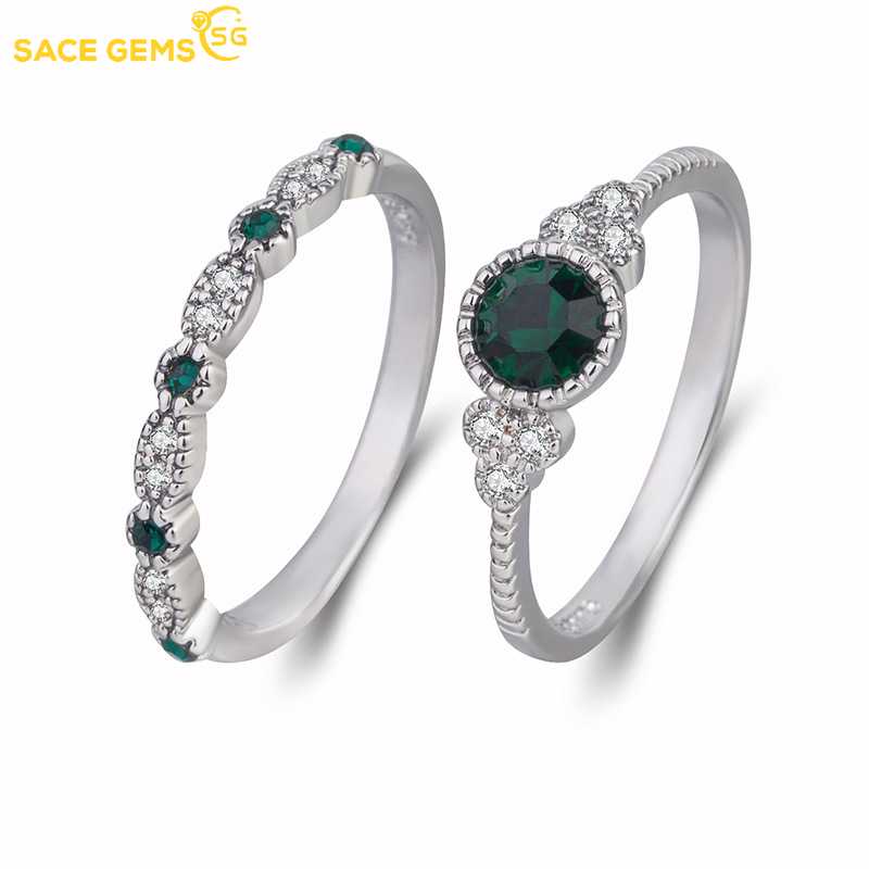 Sace Gems Классическое кольцо из медного сплава с цирконием, женские ювелирные изделия, свадебный подарок, вечеринка