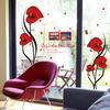 Flower Wall Decal Removable Peel And Stick PVC Stickers Colorful Rose/Morning Glory Floral Wall Murals Decor for Bedroom Living Room Nursery