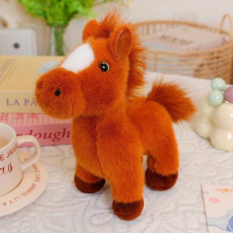 Year Of The Horse Plush Toy With Rotatable Head For Chinese New Year Gifts