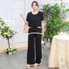 Fashion women's clothing 1116 spring and summer temperament casual short-sleeved knitted trousers suit women