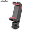 Camera Hot Shoe 360 Rotatable Phone Mount Holder Tripod With Cold Shoe For Mic Light Phone Clip For iPhone 15 Pro Smartphone